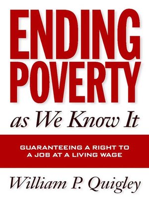 cover image of Ending Poverty As We Know It